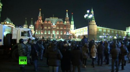 В центре Москвы 1,5 тыс. человек провели несанкционированный митинг