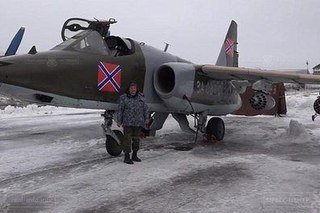 Су-25 ВВС ЛНР совершил свой первый боевой вылет и успешно атаковал колонну  ...