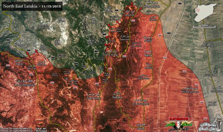 Наступательные операции сирийской армии 12-15 ноября 2015