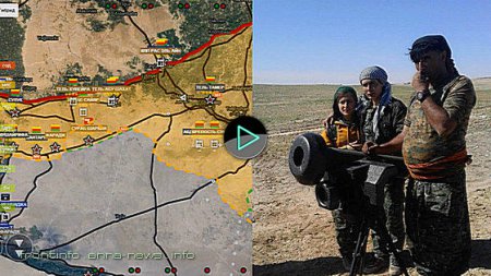 Обзор карты боевых действий в Сирии, Ираке и Йемене от 25.02.2016