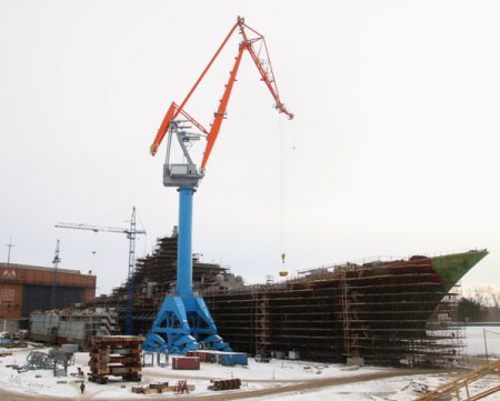 ««Севмаш» ввел в эксплуатацию 128-метровый портальный кран «Витязь» отечест ...
