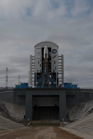 «Ракету для первого пуска с Восточного установили на стартовой площадке» Фотофакты