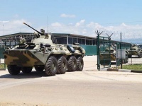 На российской военной базе в Абхазии начался масштабный полевой выход мотострелков