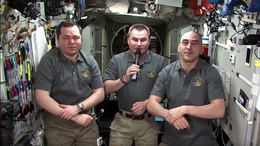 Российские космонавты на МКС поздравили олимпийскую команду страны