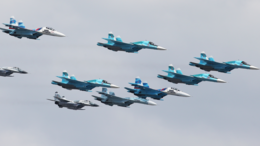 Истребители МиГ-29 и Су-34 ВКС РФ отработали воздушный бой в стратосфере