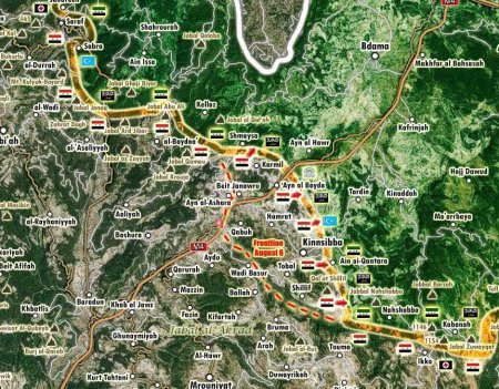 Сирийская армия вернула под свой контроль Кенсаба и несколько других селений на севере Латакии