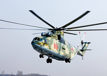 «Вертолет Ми-26 поступил на вооружение смешанного авиационного полка ЗВО» А ...
