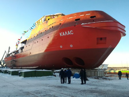 «На Невском ССЗ состоялся спуск судна проекта MPSV12 «Калас»» Судостроение и судоходство
