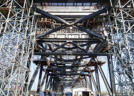 «Строительство судоходных пролетов моста в Крым» Фотофакты