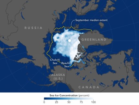 Как тает лед в Арктике?