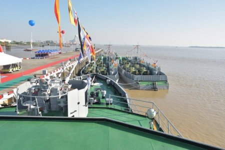 В строй ВМС Мьянмы введен патрульный корабль национальной постройки Inlay