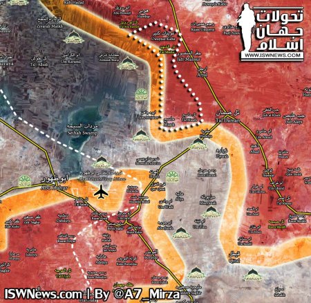 Сирийская армия приближается к авиабазе Абу ад-Духур с севера