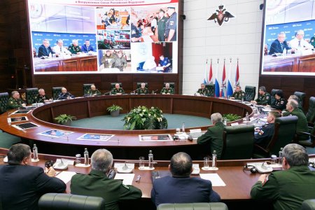Заседание Коллегии Министерства обороны России, в том числе по вопросам РЭБ
