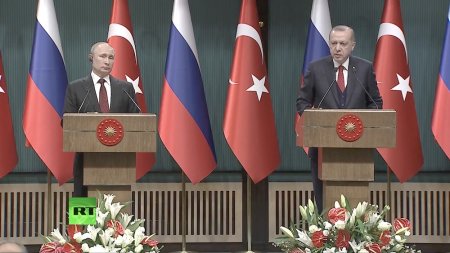 Путин и Эрдоган подводят итоги переговоров в Анкаре