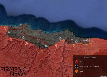 Ливийская армия вошла в восточные районы г. Дерна