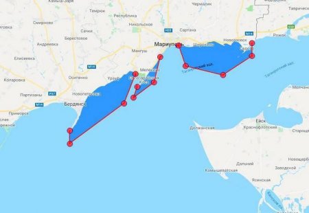Украина закрыла три участка в Азовском море