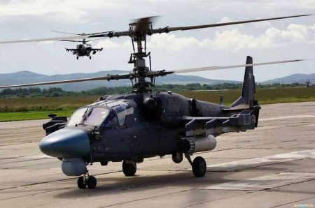 Вертолет Ка-52 "Аллигатор" с экипажем вернулся в Россию из Сирии