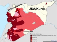Изменение подконтрольной правительству территории после начала военной операции России в Сирии