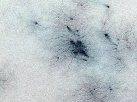 Замеченных на Марсе гигантских пауков в NASA назвали деталями ландшафта