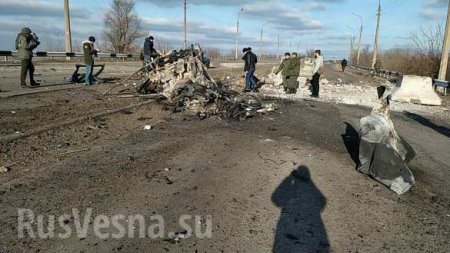 Подрыв машины на КПП «Еленовка» привёл к жертвам среди гражданских