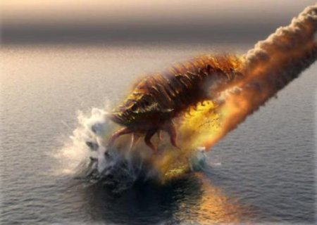 В Чёрное море рухнул метеорит! В Сочи шторм вынес на берег 6-метрового червя с Титана
