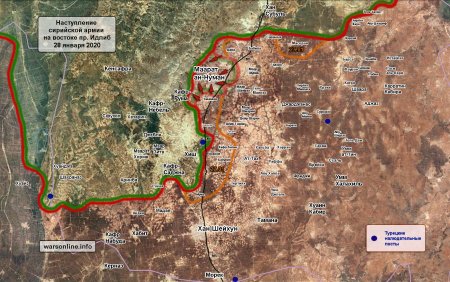 Сирийская армия освободила Маарат ан-Нуман. В ходе тяжелых боев взята часть Кафр-Рума
