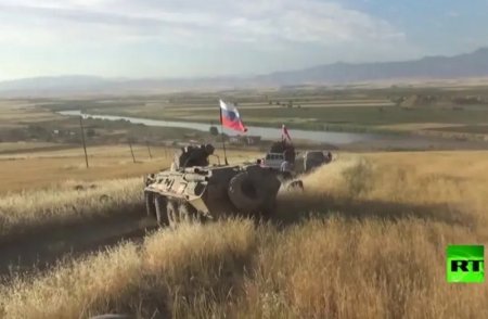 Российские военные впервые достигли стыка сирийской, иракской и турецкой границ на северо-востоке Сирии
