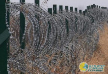 Украина отгородилась от России 100-километровым забором из колючей проволок ...