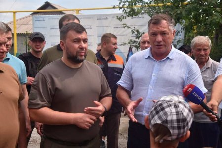 Денис Пушилин вместе с главным строителем России открыли новый этап в газификации Мариуполя (ФОТО)