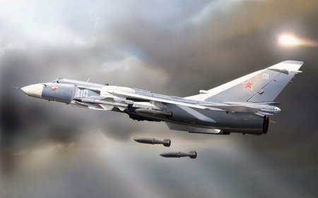 Боевой вылет Су-24 ЧВК «Вагнер» на фронте (ВИДЕО)