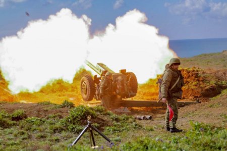 Артиллерия «Отважных» уничтожает врага на лиманском направлении (ВИДЕО)