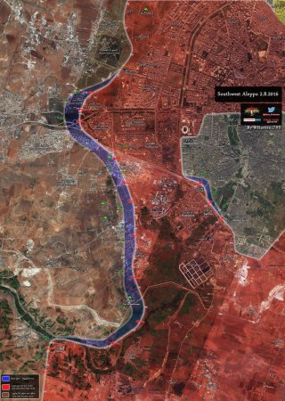 Тяжелые бои на юго-западе Алеппо. Исламисты пытаются прорваться из района Суккари