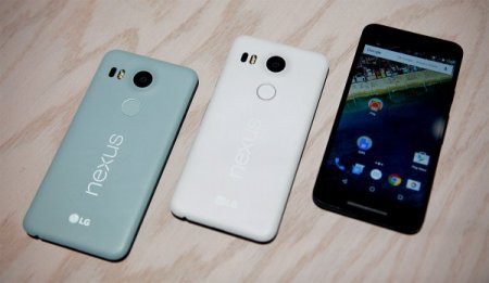 В России снизились цены на смартфоны от Google двух моделей - Nexus 5X и Nexus 6P