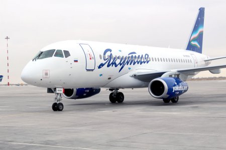 «Новый SSJ100 пополнил парк самолетов авиакомпании "Якутия"» Авиация