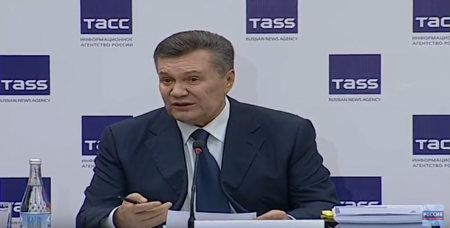 Пресс-конференция Виктора Януковича после сорванного допроса Генпрокуратурой Украины