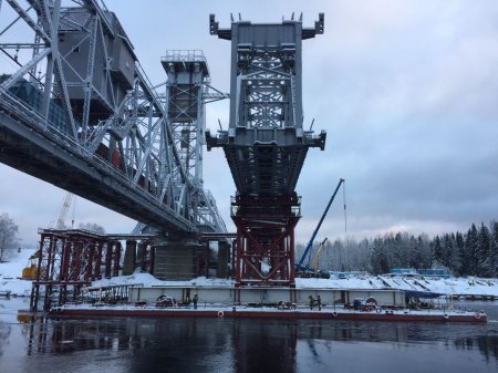 «Октябрьская железная дорога заменила мост через реку Свирь» Дорожное строительство