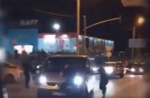 Опубликовано видео того, как дрифтер протащил полицейского на капоте
